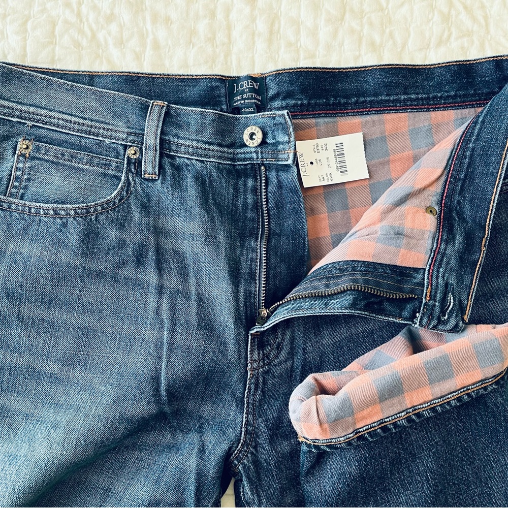 JCrew “The Sutton” Fleece Lined Jean